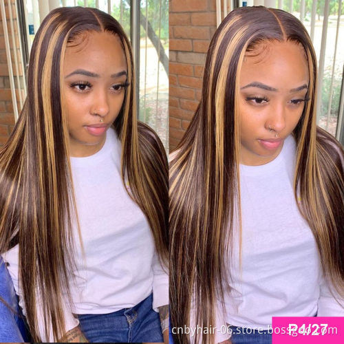 13X6 13X4 Color 99J Red Burgundy 180% Virgin Wig Black Burgundy HD Transparent Lace Front Wig Brown Blonde Ombre Human Hair Wig